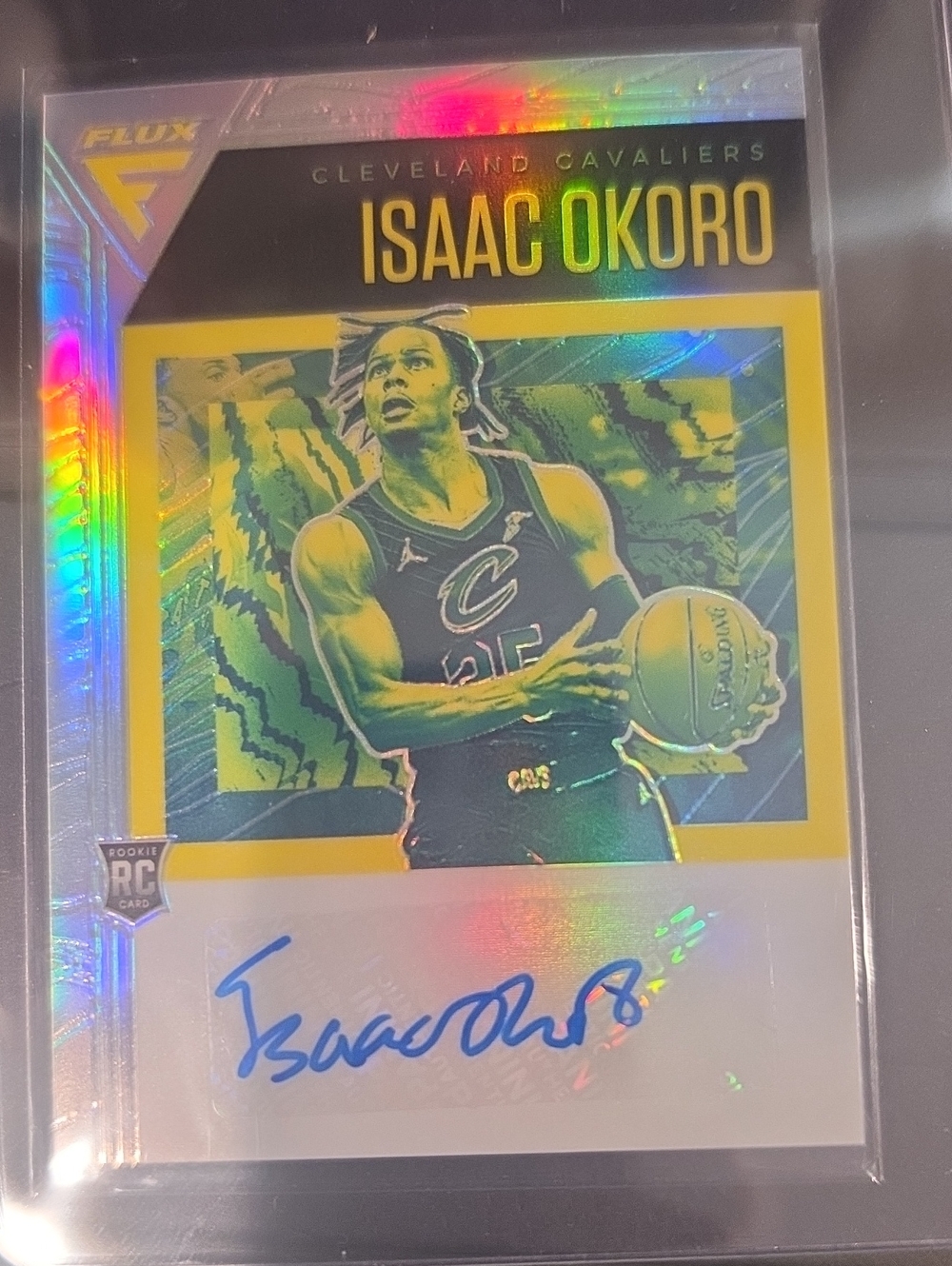 2020-21 FLUX SILVER ROOKIE AUTO ISAAC OKORO CAVS